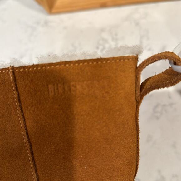 Birkenstock Lahti Mink Brown Suede Shearling boots bohemian western size 36 - Picture 9 of 10